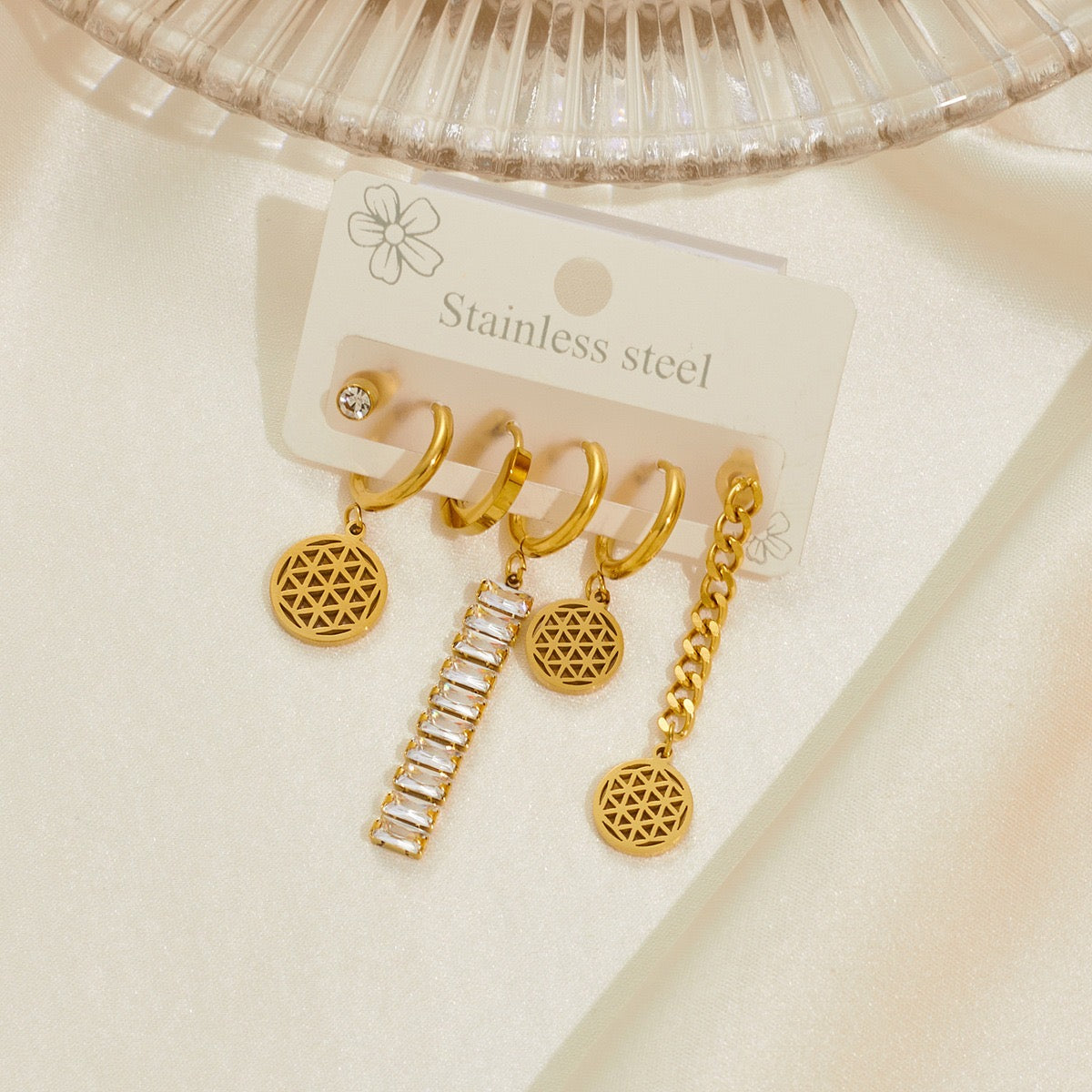 Celestial Charm Huggie Set