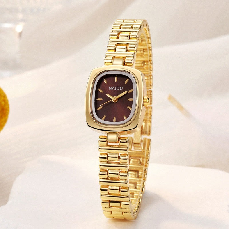The Aurelia Gold Watch (Brown Dial)