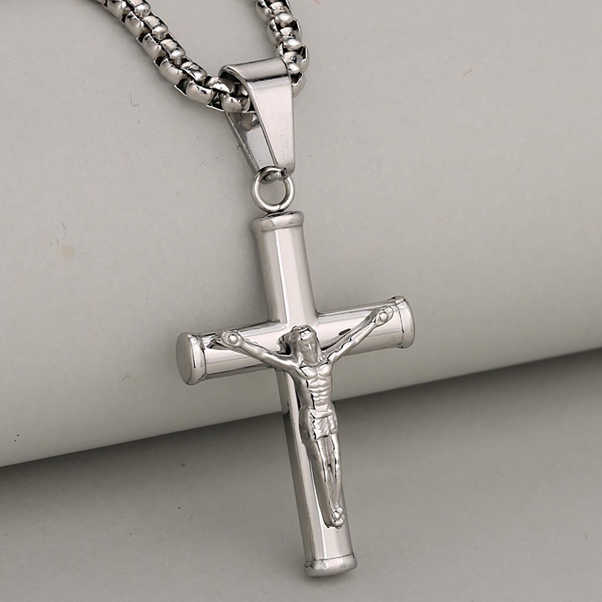 Faith Cross Pendant – Silver
