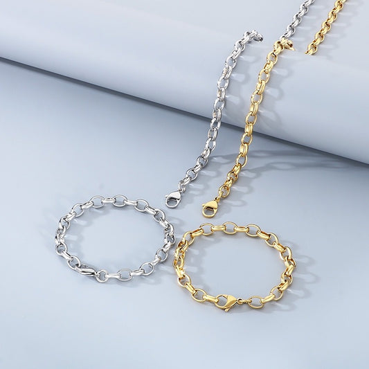 Linked Luxe Chain Bracelet( Gold or Silver)