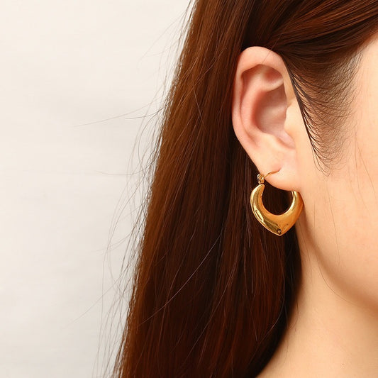 Minimal Gold Huggie Hoops