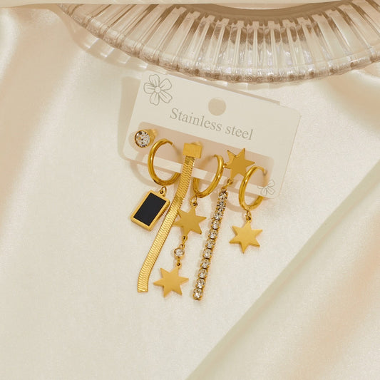 Starlight Drop Huggie Set