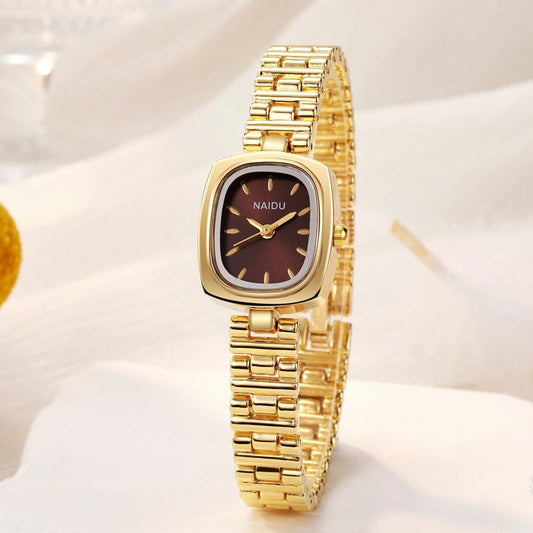 The Aurelia Gold Watch (Brown Dial)