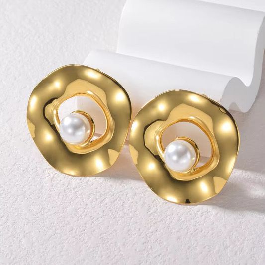 Pearl Bloom Statement Earrings
