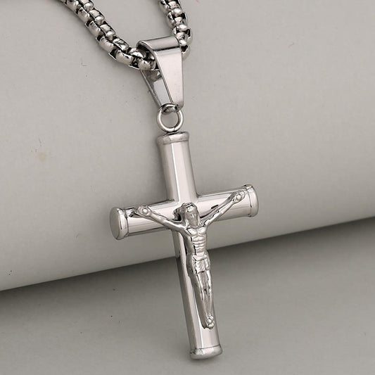 Faith Cross Pendant – Silver