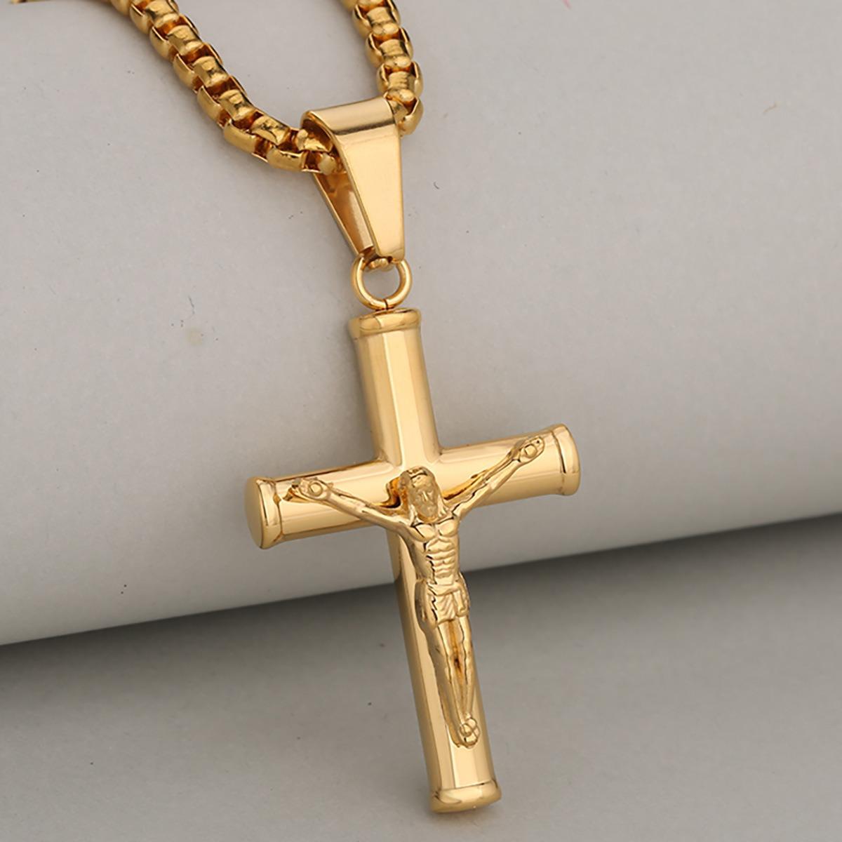Faith Cross Pendant – Gold
