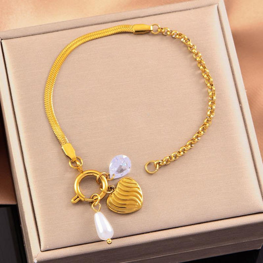 Pearl Charm Luxe Bracelet