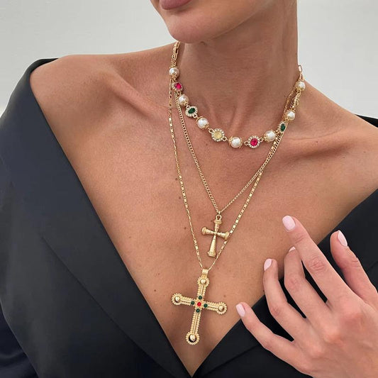 Layered Faith Necklace Set