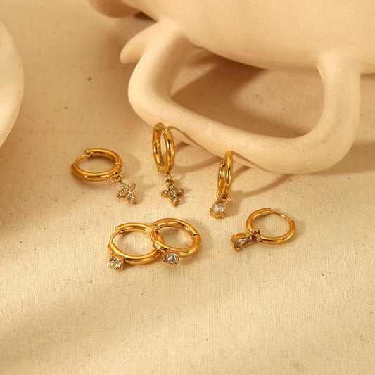 Mini Glitz Hoops Set